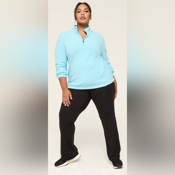 NWT Lane Bryant, LIVI Half-Zip Polar Fleece Pullover 22/24, Blue - Picture 4 of 5